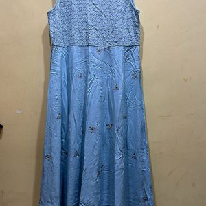 Floral Embroidered Layered Dress Size XL