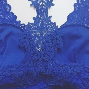 Blue Lace Padded Nonwired Fullcup Bralette