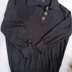 Collar Black Tshirt