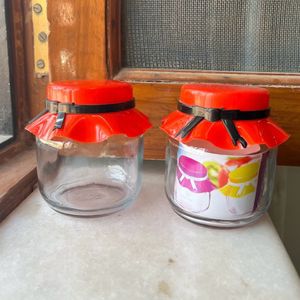 Glass Jars (Set Of 2)