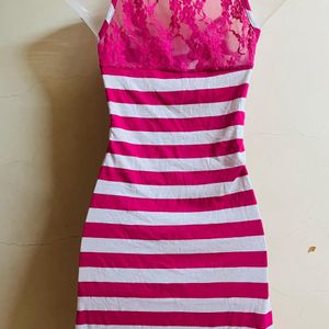 Korean Long Designer Pink One Piece