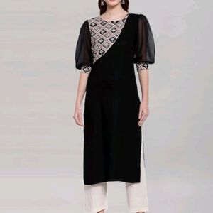 Black Rayon Kurti🖤