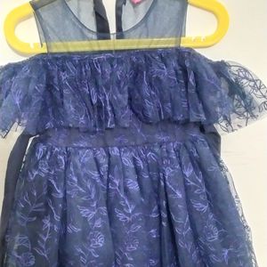 Navy Blue Frock Of 3 To 4 Years