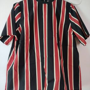 Multicolored Striped Top For Women, L