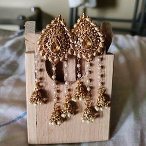 Beautiful Golden 💖 Colour Earrings 😍