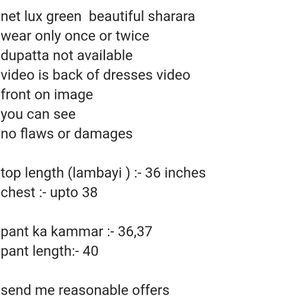 Lux Green Sharara