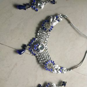 Blue And White Necklace