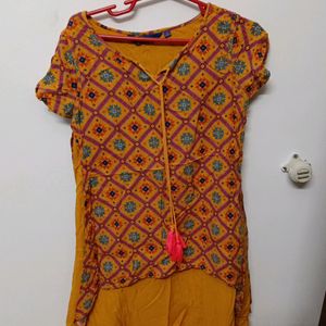 Flaired Multicolour Plazzo, With Tunic Top