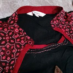 Red Shrug Kurti