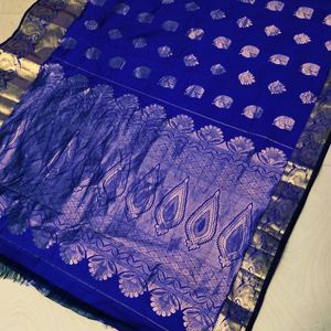 Blue Colour Uppada Pattu Saree