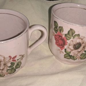 2 Vintage TeaCups Fo Collection.