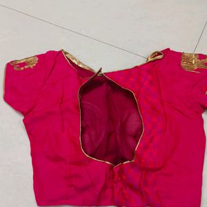 Pink Elephant Design Blouse