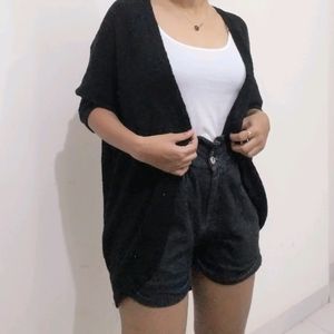 Combo Of Shrug,Inner & High Waist Shorts