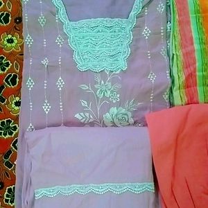 2 Pakistani Kurta Set With 1 Free Pair