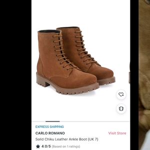 Carlo Romano Brown Leather Boots