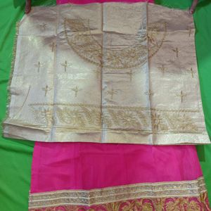 Zari Work Net Lehenga