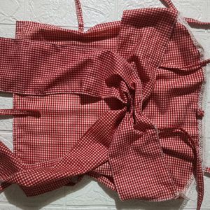 Gingham Backless Top