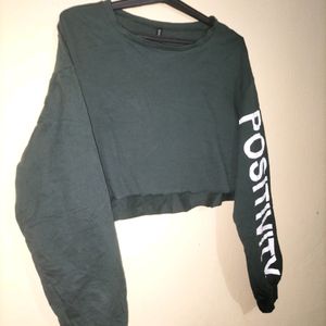 H&M Green Sweatshirt