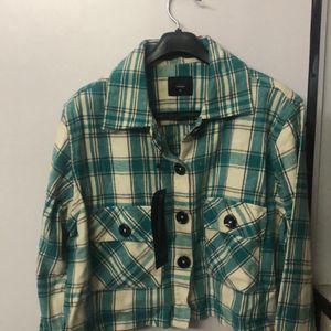 Spykar cropped  Flannel Shirt