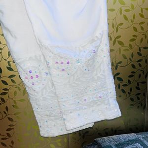 White Embroidered Co-rd Set