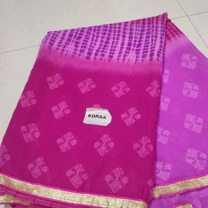 New🌟 Leheriya Georgette Saree..