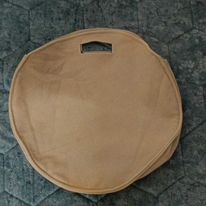 Khaki Round Shopping Bag