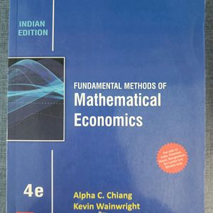 Fundamental Methods Of Mathematical Economics