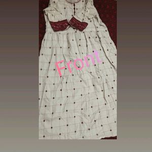 White Cotton Frock