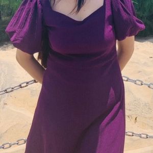 Code By Lifestyle Purple Midi Dress