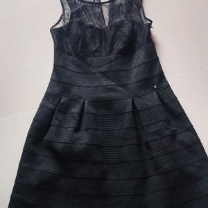 Black Flared Frock Dress