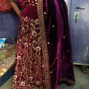 Heavy Bridel Velvet Lehenga 🥰🥰