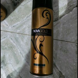 Nova Professional Gold Hair Spray New Sealed Pack