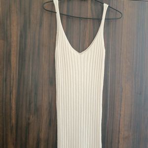 KOREAN WHITE BODYCON DRESS