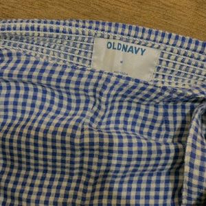 Old Navy Knot Tie Gingham Top