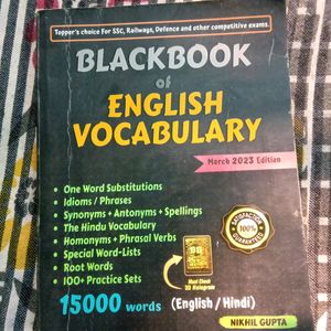 The Blackbook Of English Vocabulary