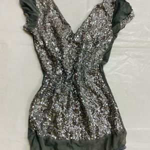 Women Silver  Bodysuit