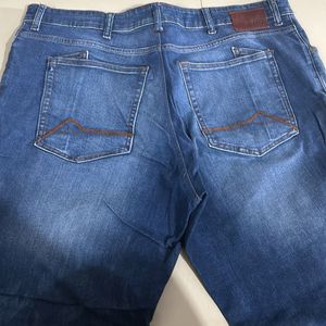 Navy Blue Men Jeans For Small Party