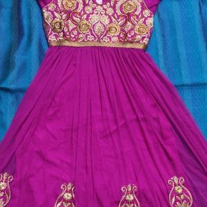 Elegant Purple Embroidered Kurti