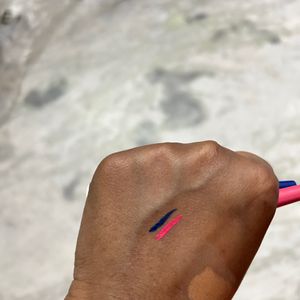 Pink And Blue Eyeliners