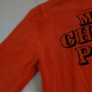 Orange Red Korean Brand Sweater