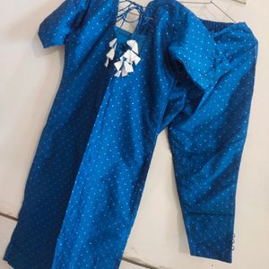 Blue Kurta With Pant