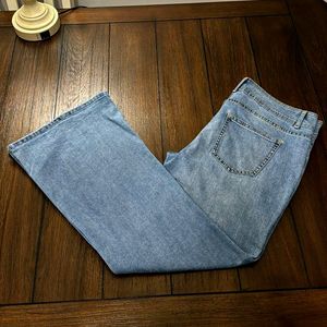 Blue straight jeans on sale