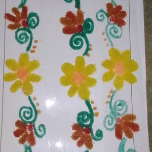 Border Ready Rangoli Designs Patch Pack Of 3