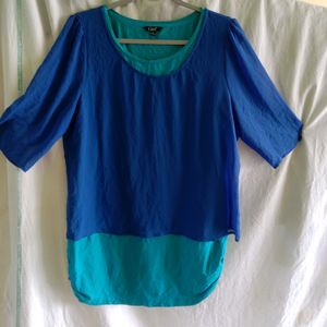 Blue vintage imported top(Women)