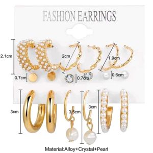 Stylish gold Plated earrings For Girls (Pack Of 9)