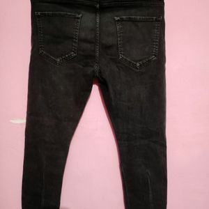 Rough Black Jeans For Men