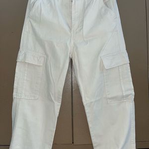 White Cargo Pants