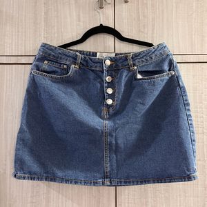 Denim Skirt Mini Imported (Size XL)