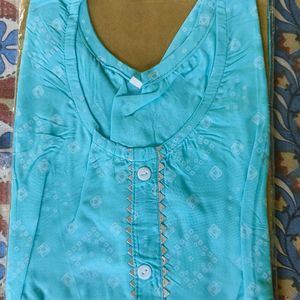 This Is The Reyon Cotton Long Kurti .