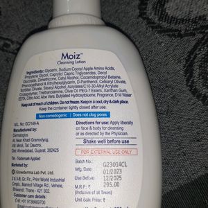 Moiz Cleansing Lotion For Face &body